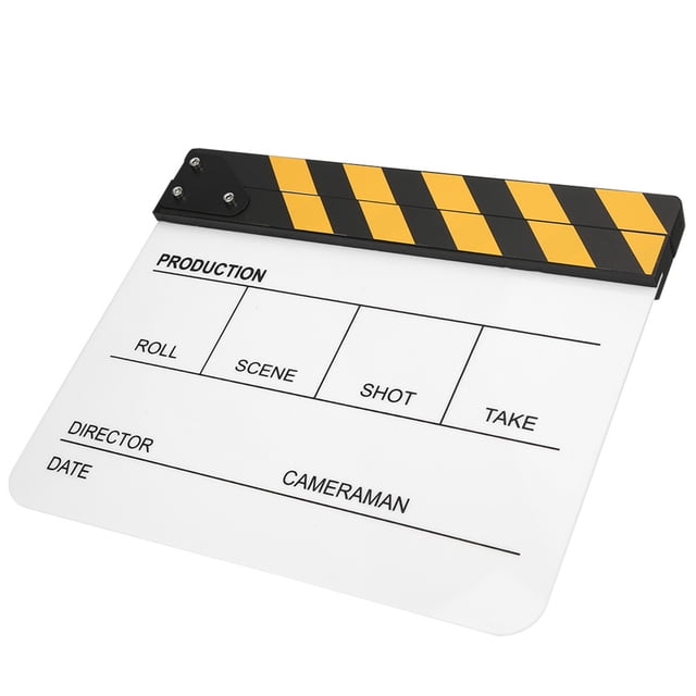 Claqueta De Película De Cine Tablilla De Director De Acrílico Orgánico