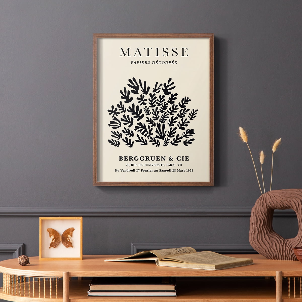 Matisse CXC Framed Print in Brown Solid Wood 8 x 10 Framed Print