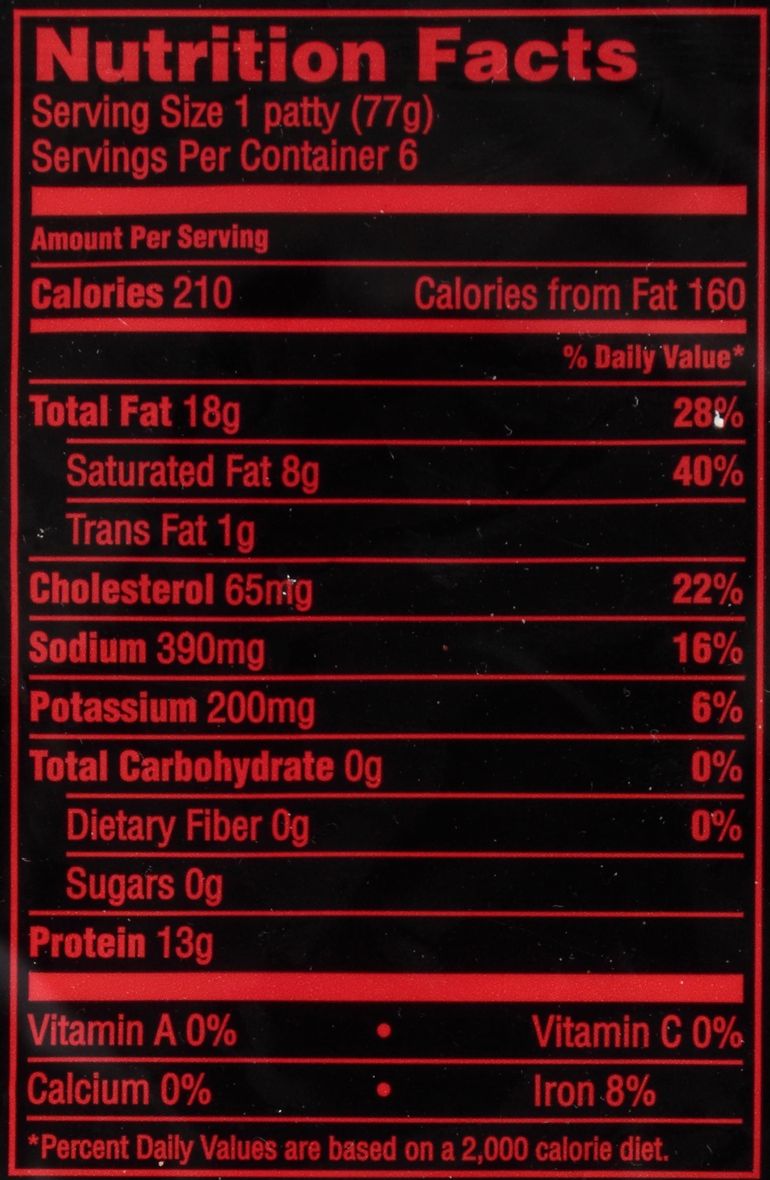 Cooked Hamburger Patty Nutrition Facts Besto Blog