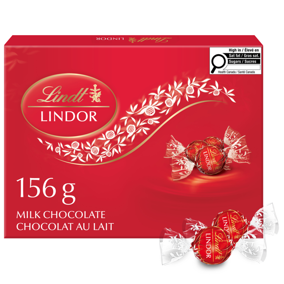 Lindt LINDOR Milk Chocolate Truffles, 156-Gram Box