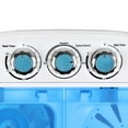 thumbnail image 3 of SuperDeal Compact Lightweight Twin Tub Washing Machine Top Load 6lbs Washer 4lbs Dryer, 3 of 11