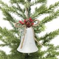 thumbnail image 3 of Holiday Time Glad Tiding White Bell Ornament, 3 of 4