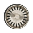 thumbnail image 6 of Westbrass Extra-Deep Collar Waste Disposal Flange & Strainer Stopper, Satin Nickel, 6 of 7