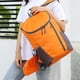 thumbnail image 3 of 1 mochila plegable ligera de 20 l, pequeña mochila de senderismo plegable para viajes, camping, vacaciones al aire libre, color naranja, 3 of 8