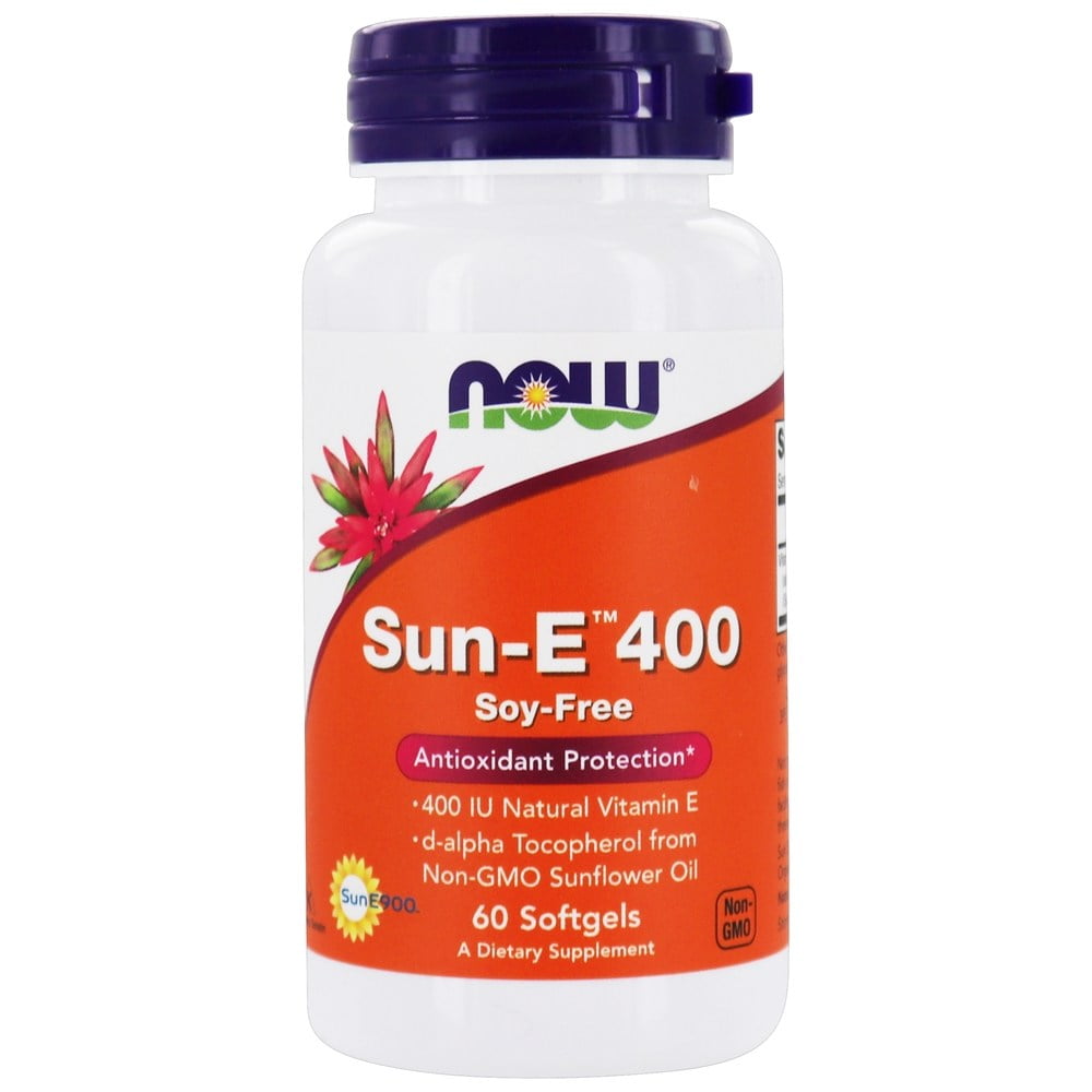 NOW Foods SunE 400 Antioxidant Protection 60 Softgels
