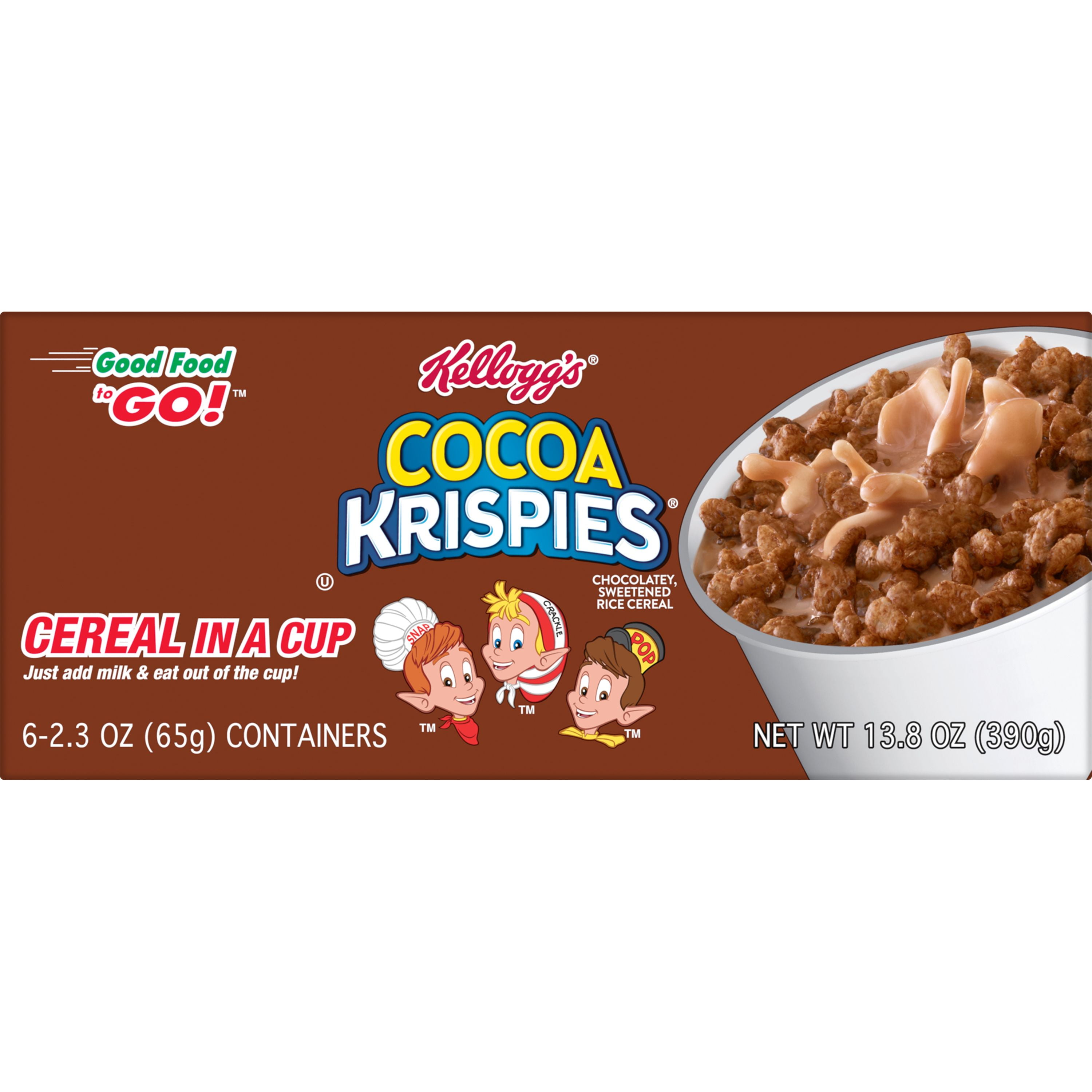 Buy Kellogg's Cocoa Krispies Breakfast Cereal Cups, Original, 6 Ct, 13.