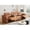 Brown + 3 Seat, variant on 3-Seat Power Reclining Sofa, Faux Leather Sectional Sofa with Adjustable Headrest, Storage Console, Cup Holders & USB Ports, Modern Living Room Furniture