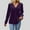 Purple, variant on FDGIU Women's Velour V Neck Top - Long Sleeve Slim Fit Pullover Blouse for Fall Winter Holiday Party