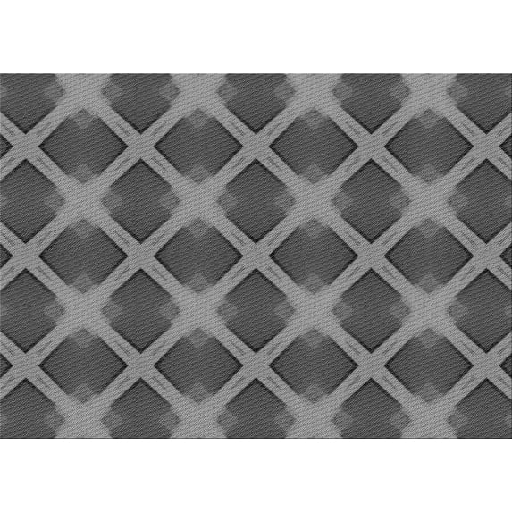 Ahgly Company Machine Washable Indoor Rectangle Transitional Black Area Rugs, 2' x 4'