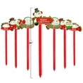 thumbnail image 3 of Big Mo's Toys Yard Stakes - Christmas Holiday Glittered Snowman Decorations Outdoor Lawn Signs Display Stakes For Christmas - Lot of 8, 3 of 3