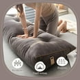 thumbnail image 6 of Desirable Life Headboard Wedge Pillow Twin Size, Delicate Embroidery Triangular Reading Pillow - Ergonomic, Removable Cover w/ Side Pocket Backrest Bolster Pillows, Coffee, 6 of 6