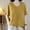 Yellow, variant on Rezuofi 1 Pcs Women's Dressy Casual Blouse Half Sleeve Crewneck Spring Summer Tops Solid Color Loose Basic Tees 2025 Trendy Shirts