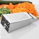 thumbnail image 5 of 1x Stainless Steel 4 Sided Cheese Grater Vegetable Carrot Slicer Shredder Box, 5 of 9