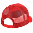 thumbnail image 5 of Falari Trucker Hat 2-Piece Set, 6 Panel, Cotton Mesh, Adjustable Size Baseball Cap - Red & Red, 5 of 7