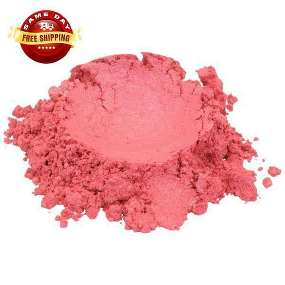 SHIMMER RASPBERRY POP / RED MICA COLORANT PIGMENT POWDER COSMETIC GRADE 1 OZ