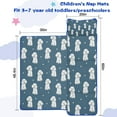 thumbnail image 5 of Poodle Dog and Footprint Toddler Nap Mats for Kids Preschool,Sleeping Mat Bag or Kids,Toddler Sleeping Bag,Toddler Nap Mat or Daycare, 5 of 6