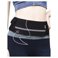 thumbnail image 5 of Running Waist Packs | Waterproof Anti-Theft Reflective Adjustable Sports Fanny Pack with Bottle Holder for Most Waist Sizes and All Phone Models, Black, 5 of 6