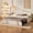 Beige + Velvet + Twin, variant on Upholstered Twin Size Daybed Bed with Charging Station & 2 Side Pockets,Velvet Daybed Frame with Adjustable Height Pop Up Trundle for Guest Room, Home Office,Beige