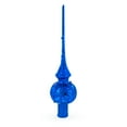 thumbnail image 2 of Blue Jewels Scroll on Blue Glass Christmas Tree Topper 11 Inches, 2 of 5