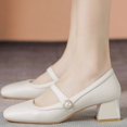 thumbnail image 2 of Thick heel, Mary Jane, fashion, French, square head, single shoes, fashion, versatile, 2 of 6