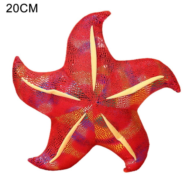 PENGXIANG Sea Star Doll Elastic Multifunctional Comfortable to Touch Simulation Starfish Pillow Doll for Sofa Decoration