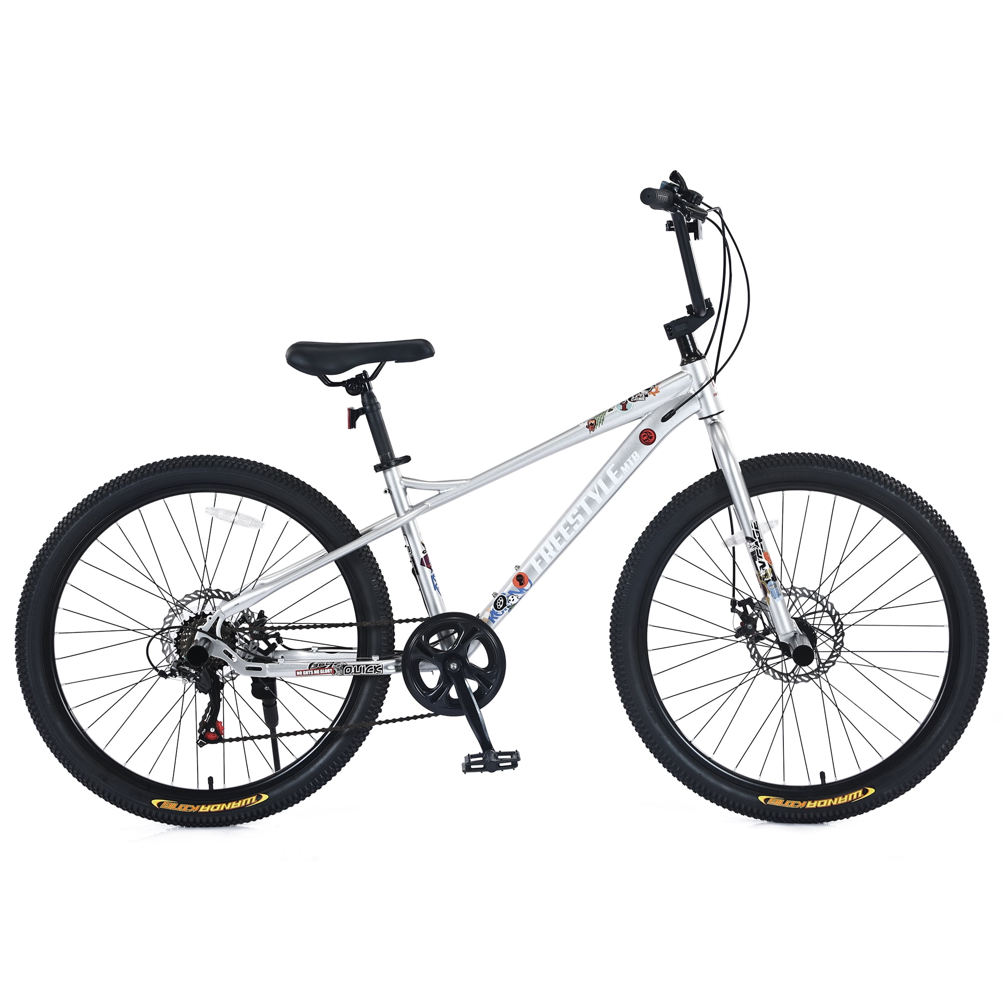 Freestyle 26 Inch Kids Mountain Bike with 7-Speed Gear System and