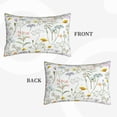 thumbnail image 2 of Naloa flower and leaf Pillowcase, Cool Pillowcase, Lightweight, Breathable, Skin Friendly Pillowcase, Hidden Zipper (No pillow core)-20"x30", 2 of 6