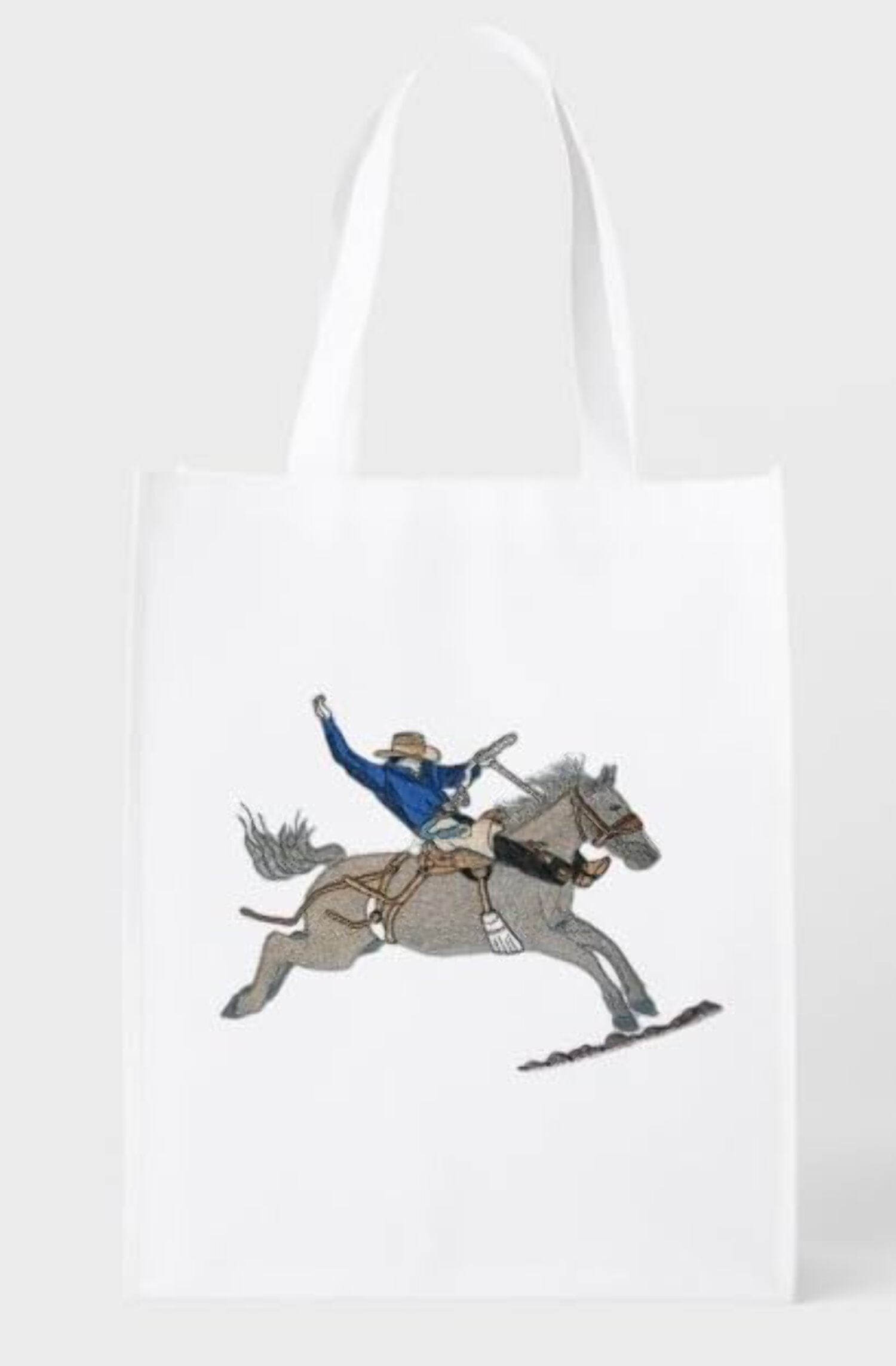 Custom and Unique Spirit of Stallions [Saddle Bronco ] [Custom and Unique] Embroidered Iron on/Sew patch [8.5" 8.5"]
