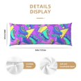 thumbnail image 2 of KLL Ultra Soft Microfiber Body Pillow Cover/Pillowcases 20"x54" with Hidden Zipper Closure-Disco Roller Skates, 2 of 5