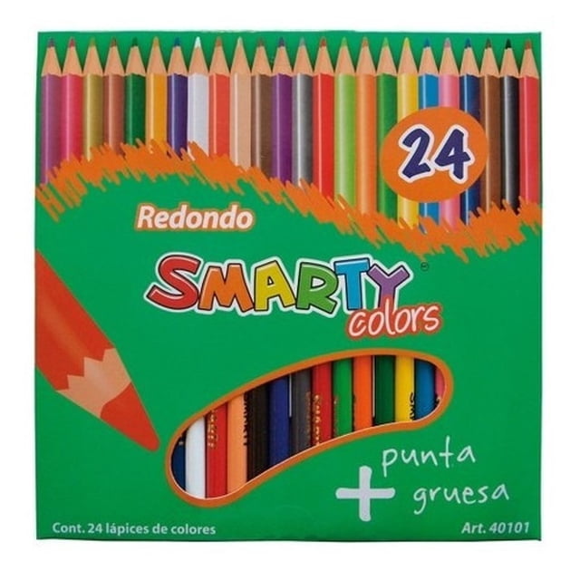 Lápices DE Colores AleJaz C/24 Pzas Largos Redondos