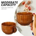 thumbnail image 5 of AURARMLET Petites Tasses à Café Marron Foncé Tasse à Café Portable Usage Quotidien Bureau Lot de 1, 5 of 5