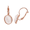 Gold-White, variant on Simulated Opal Eye Stone Drop Earrings For Women Rose Gold Plated Leverback Dangle Earrings Hooks Hypoallergenic Jewelry