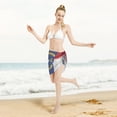 thumbnail image 6 of Swimsuit Coverups For Women North Carolina Flag Sarong Beach Bikini Wrap Sheer Short Skirt Chiffon Scarf For Swimwear, 6 of 7