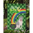 thumbnail image 3 of Blue and White Pit Bull Terrier St. Patrick's Day Flag Garden Size, 3 of 3