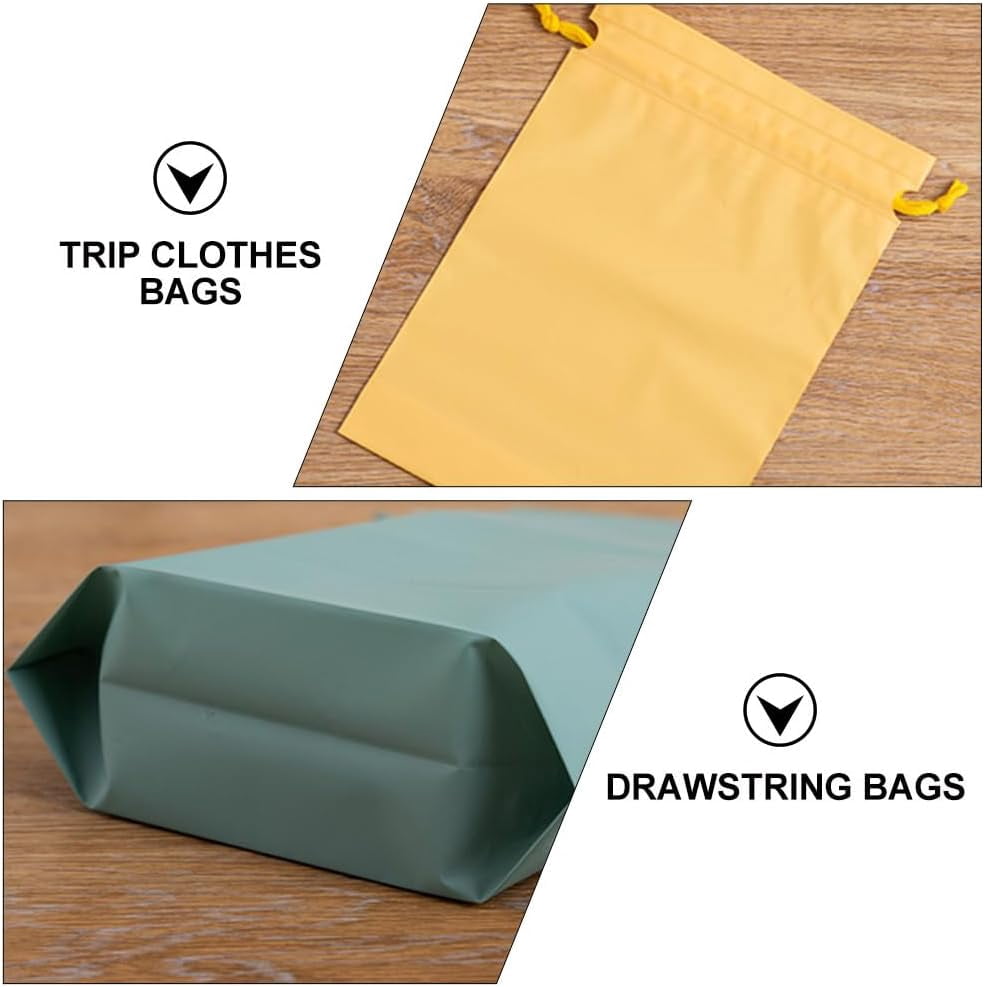 Waterproof Travel Drawstring Shoe Bags Set of 6 Multipurpose Storage Pouches for Shoes Clothes Accessories 11.61X8.07X0.11In Travel Organizer for Vacation Business Trip Camping