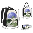 thumbnail image 2 of Pofeuu Vintage Flower Print Backpack Travel Backpacks With Lunch Bag Pencil Bag Set 3 pcs Set Cartoon Backpack, 2 of 7
