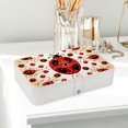 thumbnail image 6 of Seven Starred Ladybird Portable PU Leather Jewelry Box with Removable Compartment, Necklace Holder, Storage Box, and Jewelry Organizer, 6 of 6