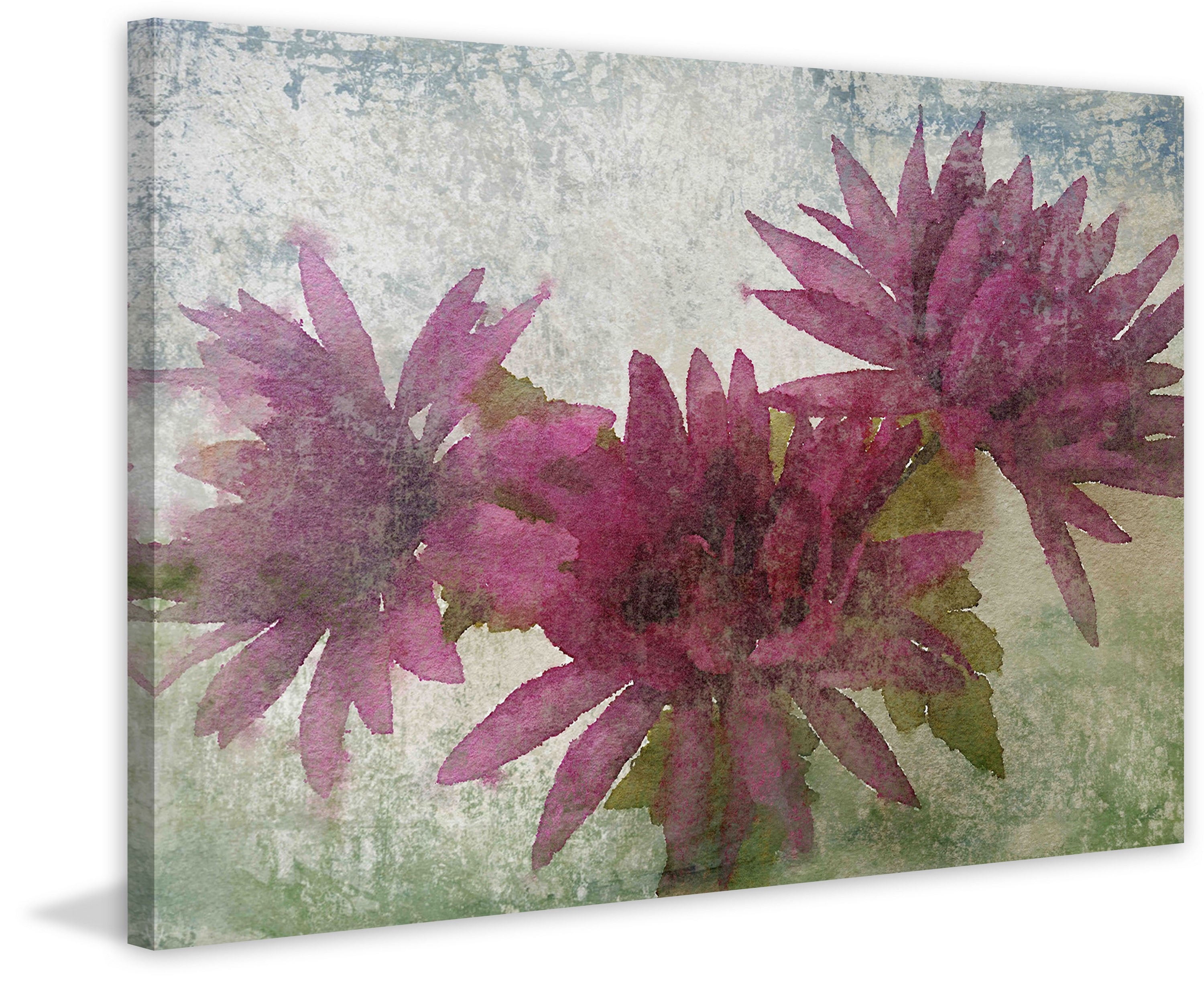 "Watercolor Garden 3" Painting Print on Wrapped Canvas