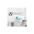 thumbnail image 2 of The Best You Can Be Quote Soccer Player Athlete Quotes Wall Sticker for Nursery Bedroom Children Kids World Cup Sport Fans Rooms Home Art Murals Decals Decor Vinyl Decoration Size (12x20 inch), 2 of 3