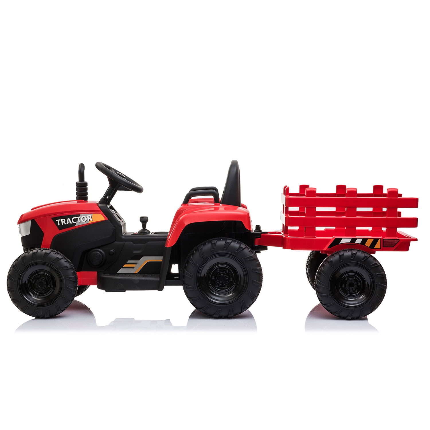 Private Jungle 35W/12V Kids Tractor, Electronic Ride On Tractor, Kid Tractor Vehicle with LED Lights, Red