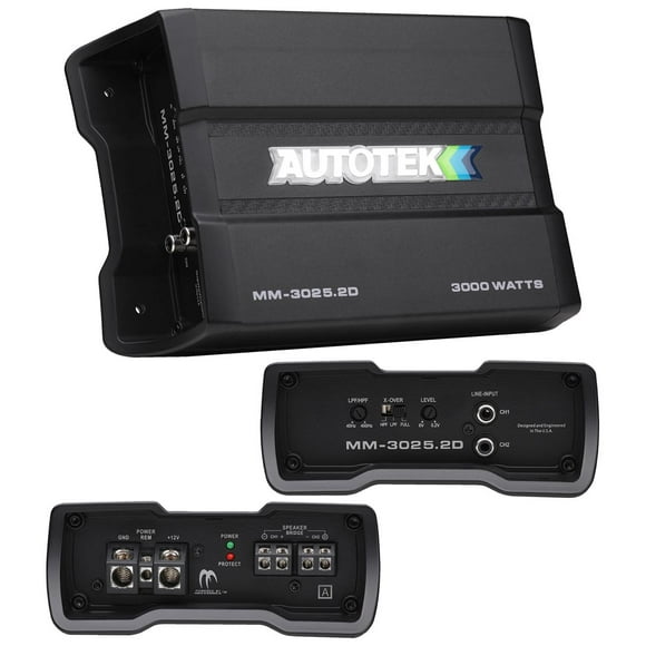 Autotek Amplificateur Compact de Classe D 3000 Watts 2 Canaux