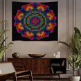 thumbnail image 4 of Mandala Wall Tapestry Psychedelic Bohemian Floral Pattern Wall Hanging for Bedroom Living Room Office 30 x 40 Inches, 4 of 6