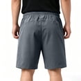 thumbnail image 4 of Resicozy Casual Sweat Shorts for Men with Zipper Pockets Cotton Athletic Gym Shorts Lightweight Running Lounge Shorts Gray 2XL, 4 of 7