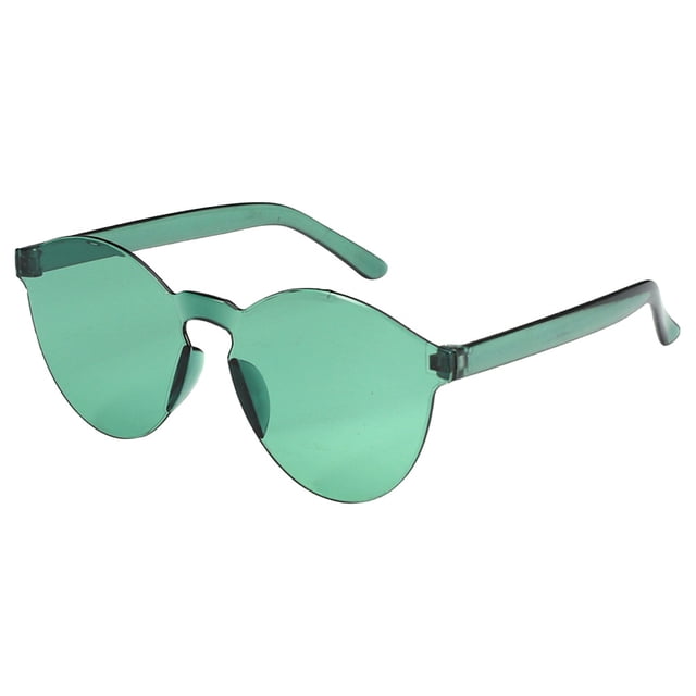 Lunettes à Moins de 5 $ Multicolores Unisexes Mode Couleurs Bonbon Rondes Lunettes de Soleil Extérieures Légères