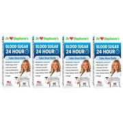 4 Pack - Blood Sugar 24 Hour Daily Support Supplement, by Dr. Stephanie's