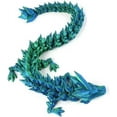 thumbnail image 4 of 3D Printed Beautiful Flexible Crystal Dragon Statue Decoration,Gift for Kids,A1, 4 of 5