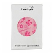 Scensibles Personal Disposal Bags, 3.38" x 2" x 9.75", Pink, 50 Bags/Box, 24 Boxes/Carton