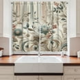 thumbnail image 2 of Ambesonne Vintage Kitchen Curtains, Soft Color Floral Nostalgia, 55"x36", Eggshell Pale Slate Blue, 2 of 3