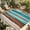 Blue Turquoise Brown, variant on Aqua Brown Outdoor Rug for Patio/Deck/Porch, Non-Slip Large Area Rug 6 x 9 Ft, Oil Painting Abstract Art Modern Striped Indoor Outdoor Rugs Washable Area Rugs, Reversible Camping Rug Carpet Runner