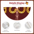 thumbnail image 3 of Balery 2025 New Year 4 Printed Christmas Tree Skirt , Merry Christmas Party Christmas Tree Decoration,Adjustable Tree Skirt-30", 3 of 6